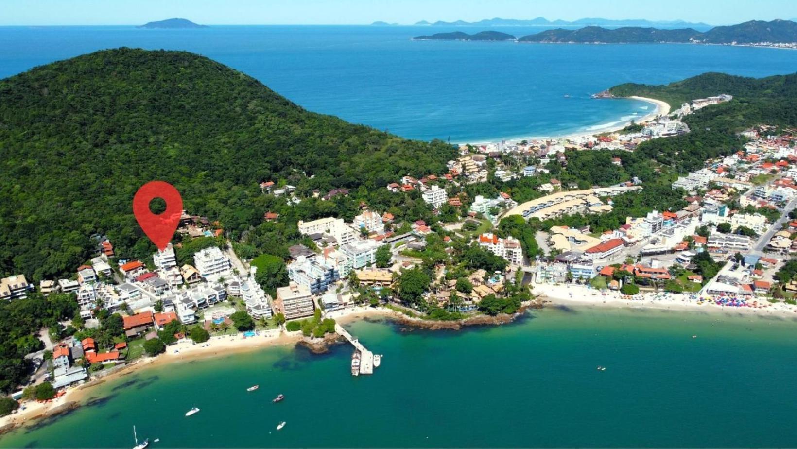 1079 - Apartamento Com Vista Para O Mar Em Bombinhas Exterior foto